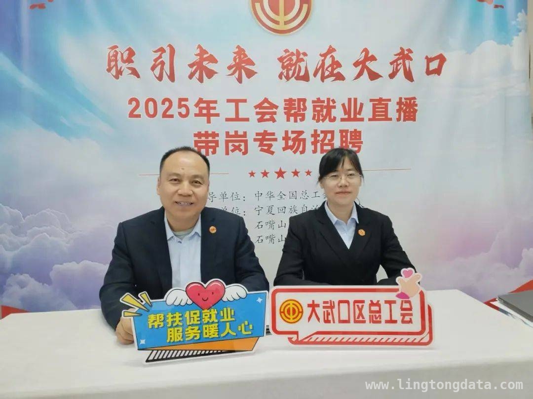 宁夏大武口工会直播带岗，开启就业新征程