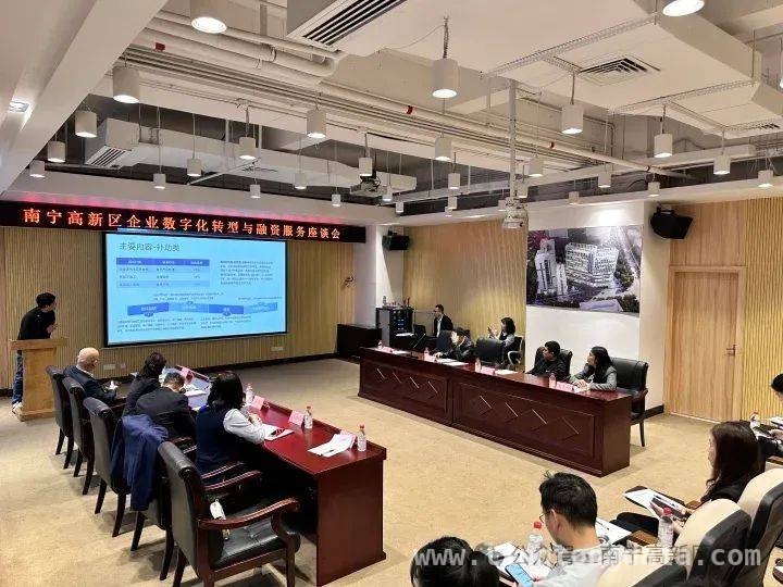 政银企齐聚南宁高新区，共探企业数字化转型新路径，南宁高新区座谈会：为企业数字化转型“输血”“造血”