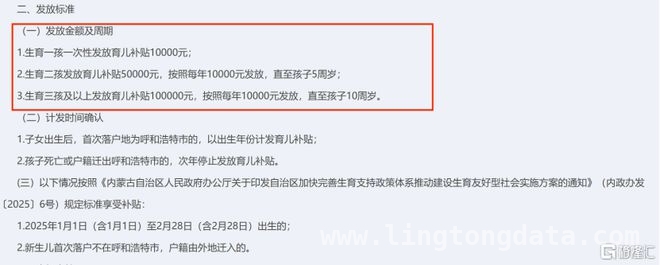 促生育大战：呼和浩特高额补贴领先，全国生育政策走向何方？，生育支持政策加码，呼和浩特高额补贴或成全国范例