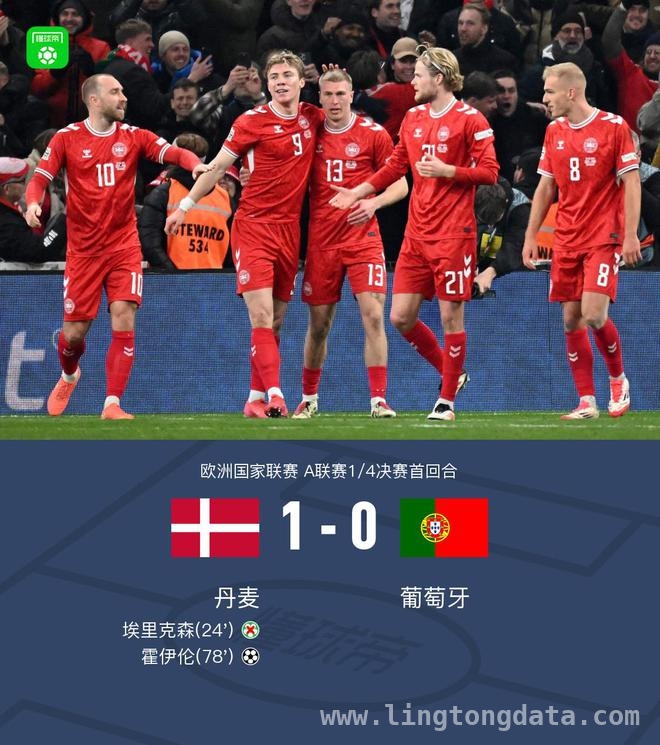 欧洲杯1/4决赛：丹麦1-0胜葡萄牙，冷门逆袭来袭