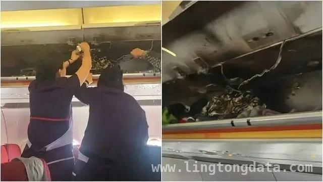 香港航空HX115航班空中起火，乘客惊险逃生记，惊魂一刻！香港航空航班行李架起火，乘客齐心灭火
