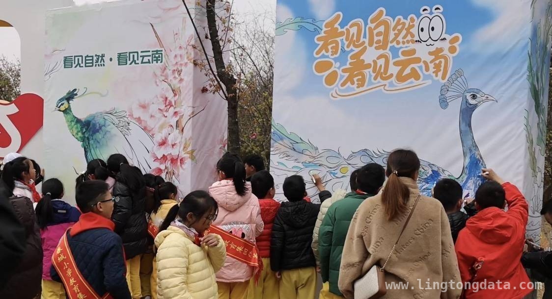 2. 3月20日云南野生动物园：孔雀文化节邂逅小学生绘画大赛