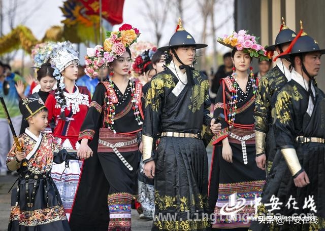 肥东撮街簪花节：千年文化绽放新魅力，肥东撮街簪花节，让非遗簪花文化焕发生机