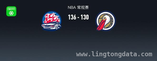 活塞136 - 130击败鹈鹕，罗恩 - 霍兰闪耀全场