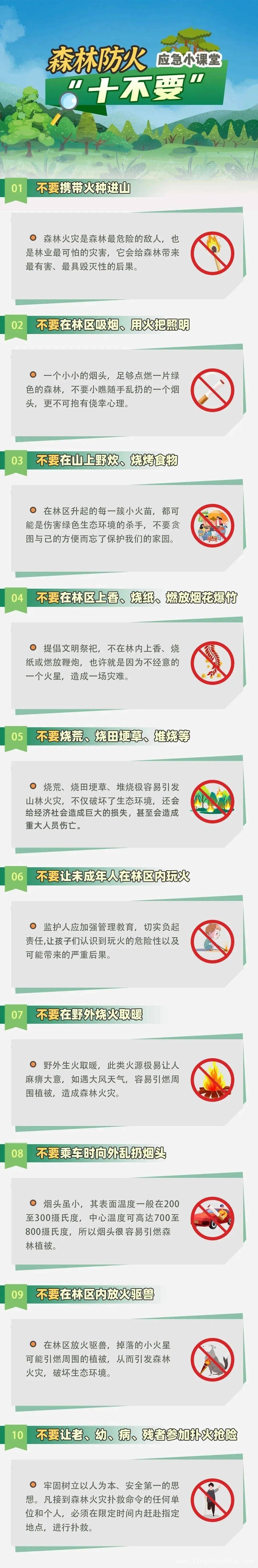 春季森林火灾频发，小小烟头引发大灾难！ 小小烟头惹大祸，森林防火要牢记