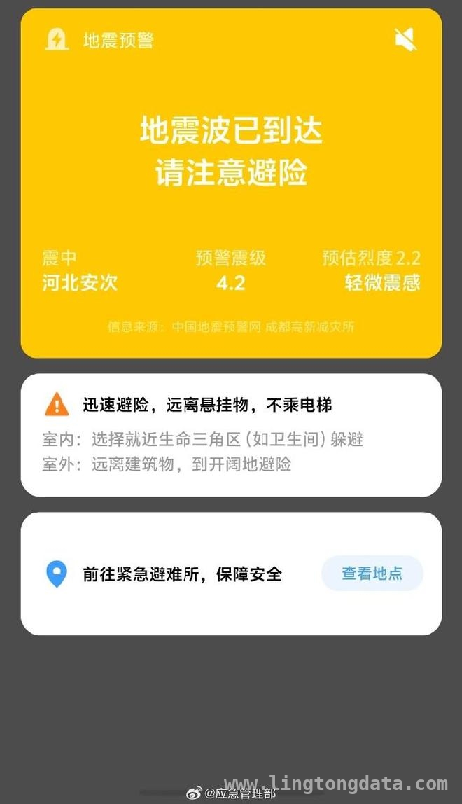5. 廊坊永清 4.2 级地震引发京津冀震动，专家称后续大震概率低