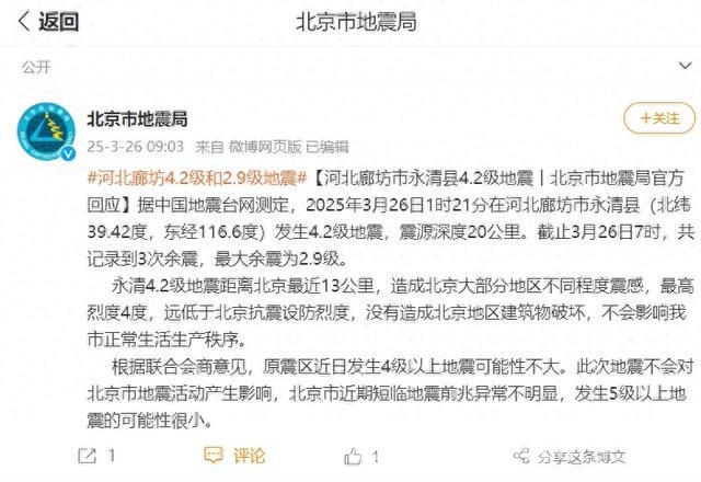 惊！河北廊坊地震波及北京，后续情况如何？，直击廊坊地震：对北京生活生产有无冲击？
