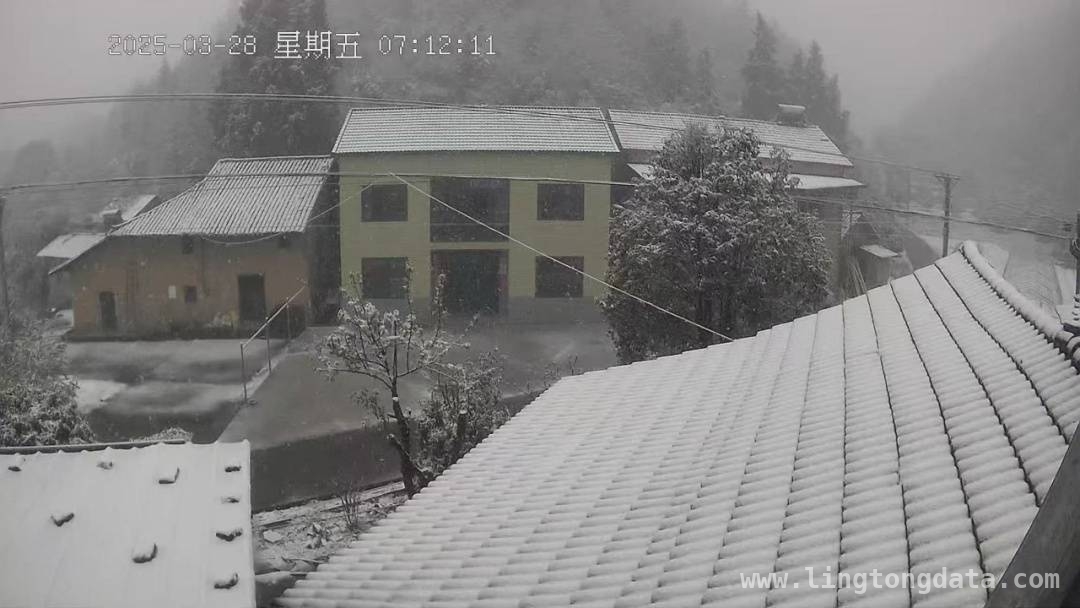 3月下旬湖北下雪，宜昌秭归成“冰雪世界”，3月27日夜间，湖北宜昌高山地区降下大雪