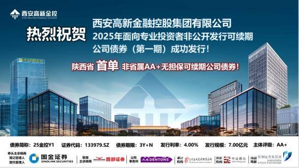 西安高新金控首单无担保可续期债落地，彰显金融实力