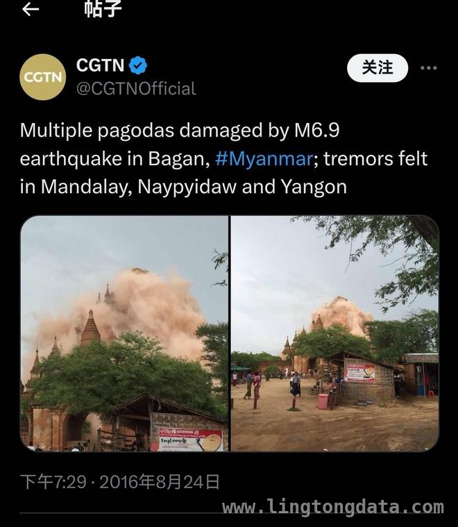 曼德勒地震：文化遗产之殇与蒲甘古城的未知命运 缅甸强震，文化遗产受损，旅游市场受冲击