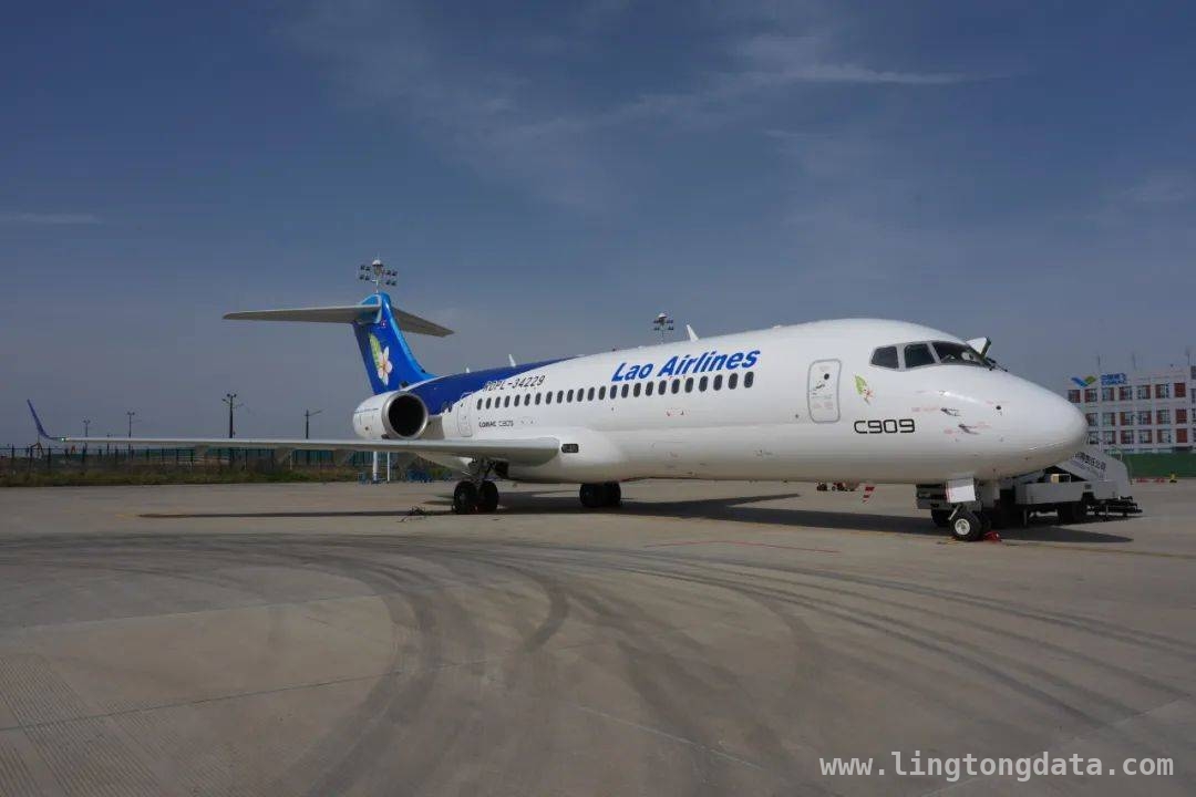 老挝航司迎来首架C909，国产支线客机助力当地航空发展