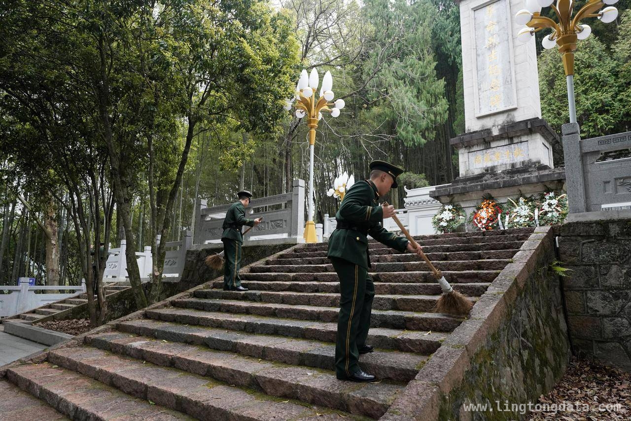 武警浙江总队丽水支队清明祭英烈，汲取红色力量，清明时节，武警丽水支队官兵缅怀先烈传承精神