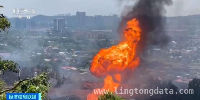 火焰冲天！马来西亚雪兰莪州燃气管道爆炸事故致重大损失 马来西亚雪兰莪州燃气管道爆炸，112人受伤！
