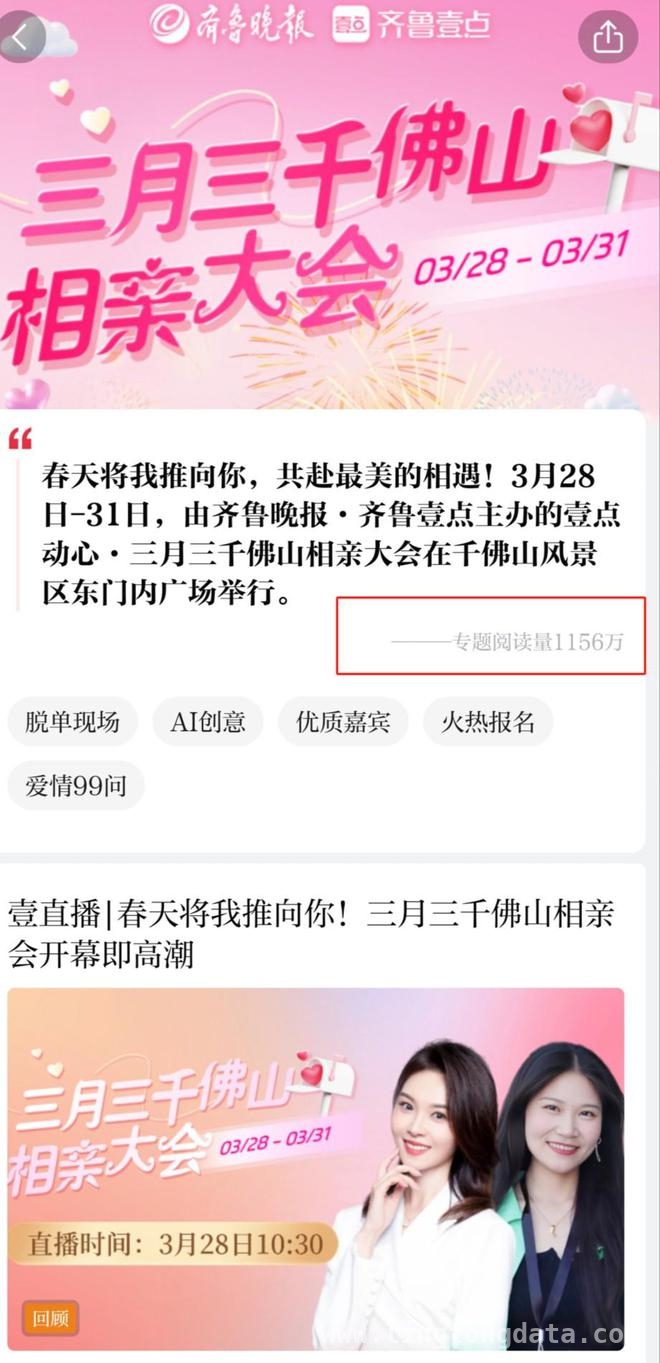 第19届千佛山相亲大会：定制服务与数字产品共筑交友盛宴