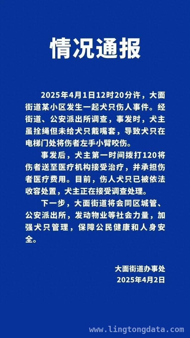 成都龙泉驿小区犬伤人，伤人犬已被收容，牵绳犬仍伤人，大面街道将强化犬只管控