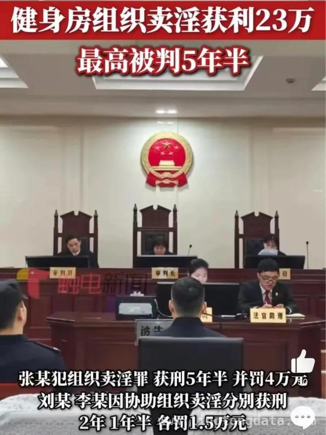 健身房成卖淫工作室，4人非法获利23万，网友炸开了锅！，23万“黑财”背后：4人在健身房组织卖淫，法律绝不轻饶