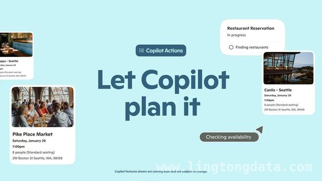 微软 Copilot Actions 功能来袭，AI 代订生活新体验